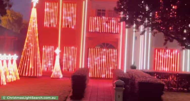Christmas Light display at 9 Willow Bend, Marden