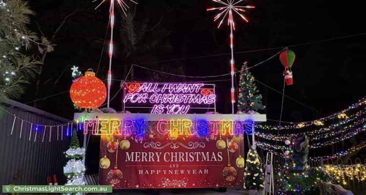 Christmas Light display at 211 Benhiam Street, Calamvale