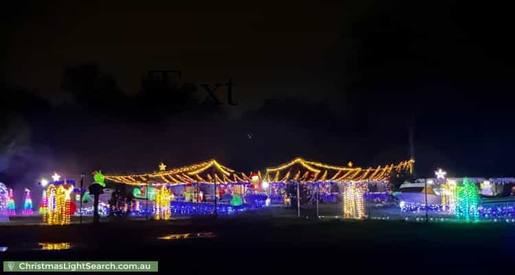 Christmas Light display at 44-48 Pioneer Drive, Logan Village