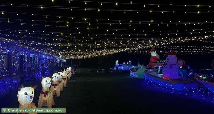 Christmas Light display at 44-48 Pioneer Drive, Logan Village