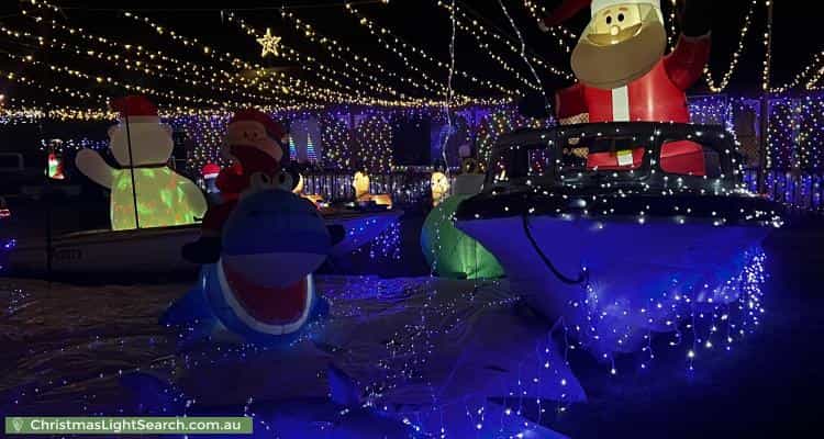 Christmas Light display at 44-48 Pioneer Drive, Logan Village