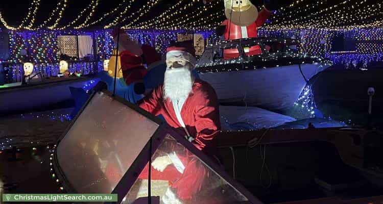 Christmas Light display at 44-48 Pioneer Drive, Logan Village