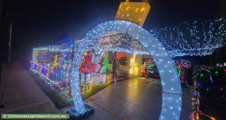 Christmas Light display at 15A Canning Street, Rosewater