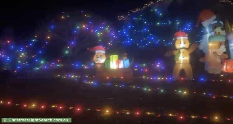Christmas Light display at  Morrow Avenue, Evanston Park