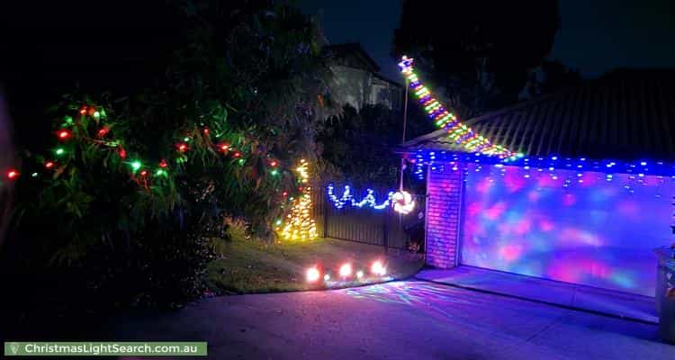 Christmas Light display at 93 Oakwood Road, Warner