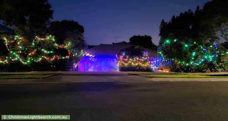 Christmas Light display at 93 Oakwood Road, Warner
