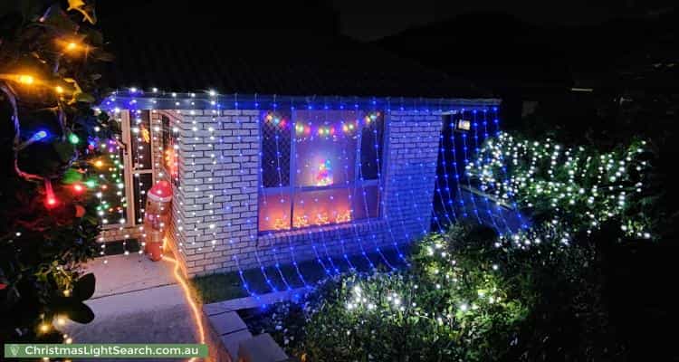 Christmas Light display at 93 Oakwood Road, Warner