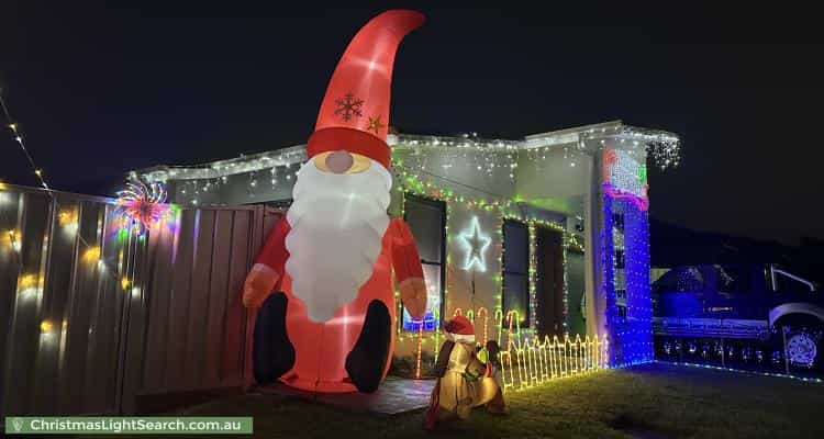 Christmas Light display at 11 Jindalee Crescent, Nowra
