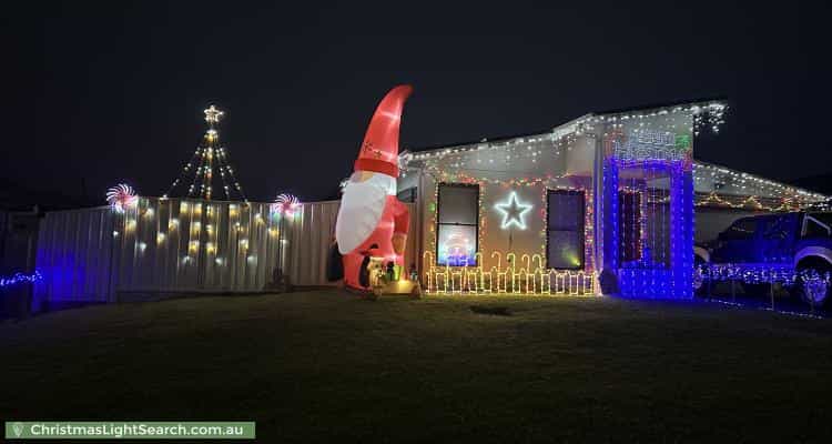 Christmas Light display at 11 Jindalee Crescent, Nowra