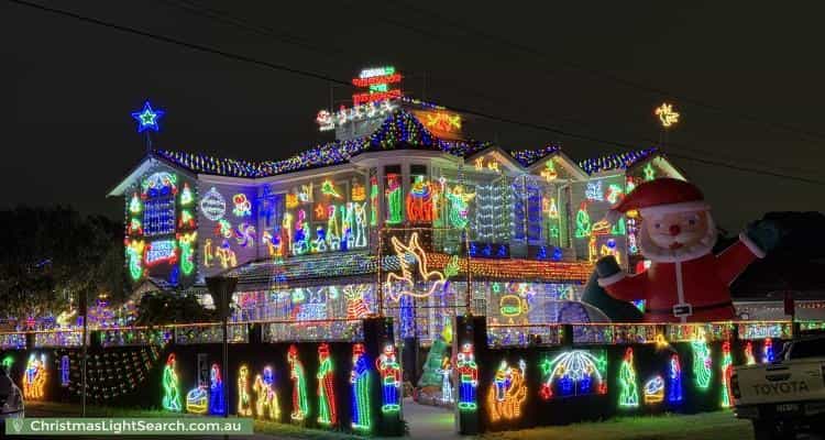 Christmas Light display at 28 Hixson Street, Bankstown
