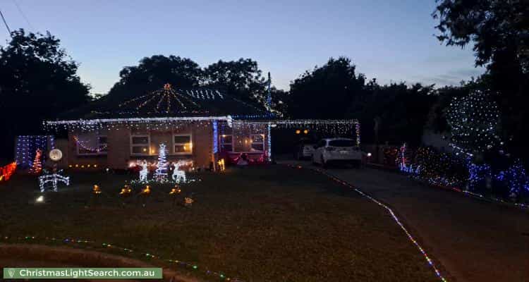 Christmas Light display at  Peter Court, Valley View