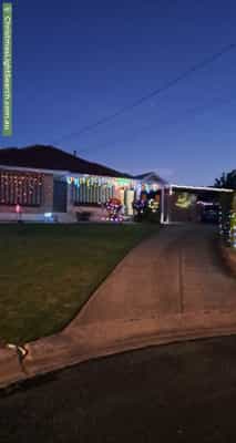 Christmas Light display at  Peter Court, Valley View