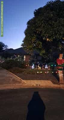 Christmas Light display at  Peter Court, Valley View
