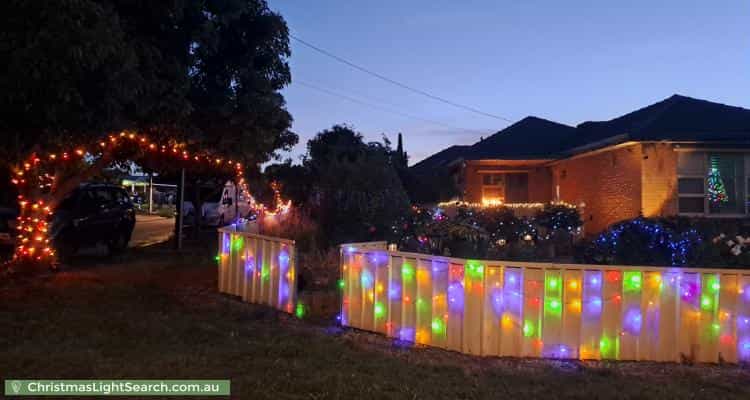 Christmas Light display at  Peter Court, Valley View