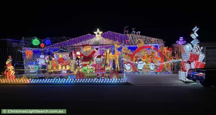 Christmas Light display at 3 Huron Road, Craigieburn