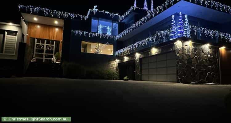 Christmas Light display at 6 Park Avenue, Plenty