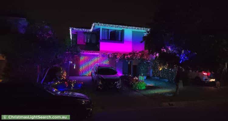 Christmas Light display at 70 Lomond Circuit, Upper Kedron