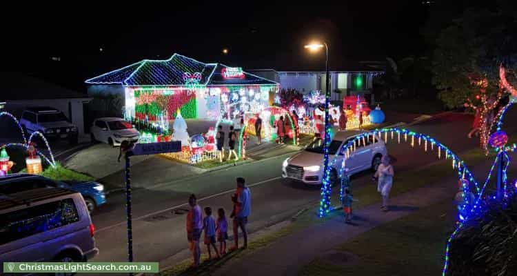 Christmas Light display at 4 Santa Clara Rise, Upper Coomera