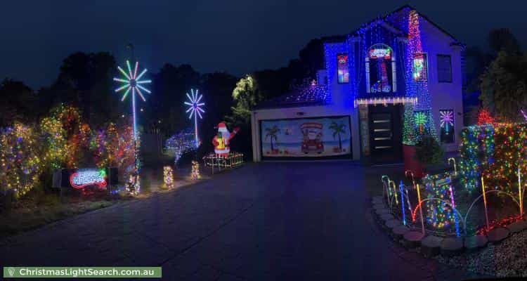 Christmas Light display at  Wilma Court, Aberfoyle Park