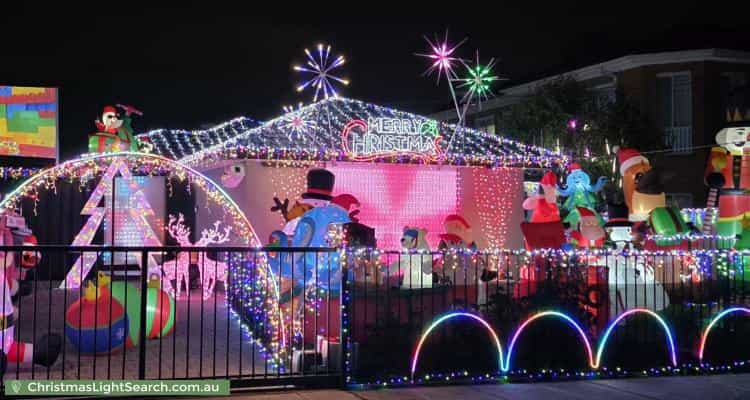 Christmas Light display at 24 Browne Avenue, St Albans
