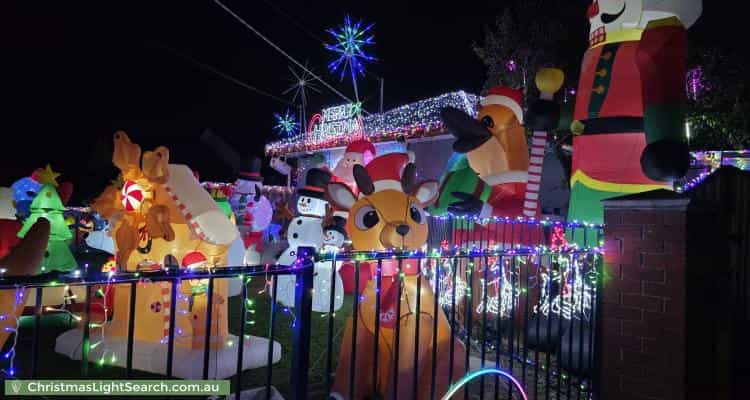 Christmas Light display at 24 Browne Avenue, St Albans