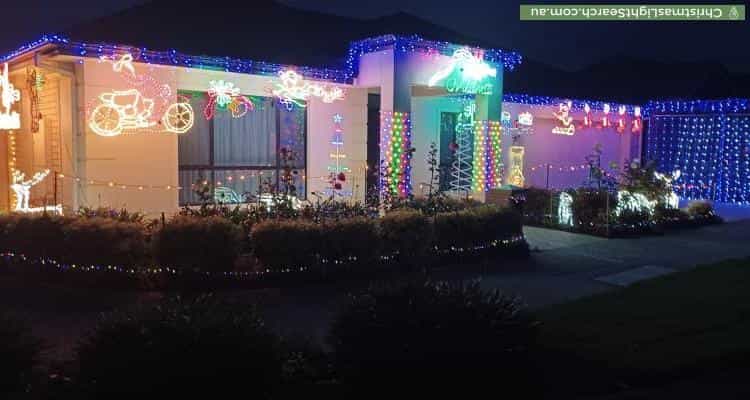 Christmas Light display at  Kingfisher Avenue, Mawson Lakes