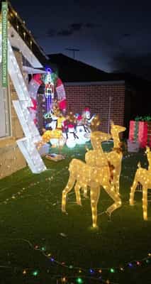 Christmas Light display at 27 Basico Avenue, Sinagra