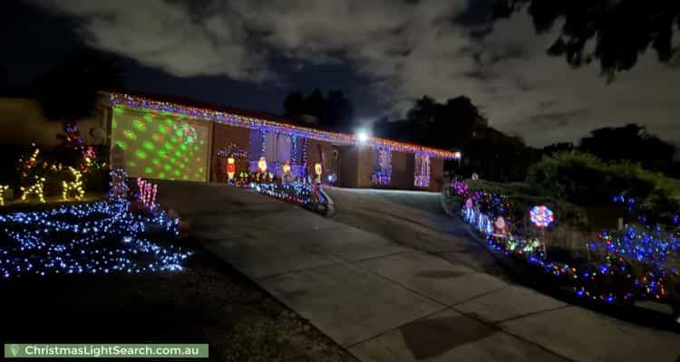 Christmas Light display at 34 Solandra Crescent, Modbury North