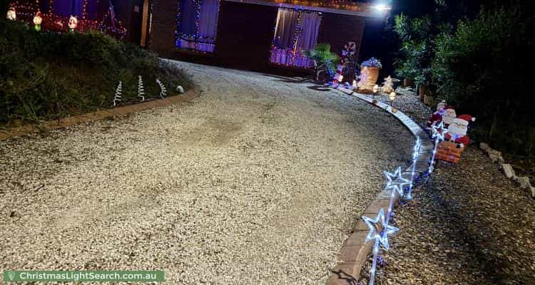 Christmas Light display at 34 Solandra Crescent, Modbury North