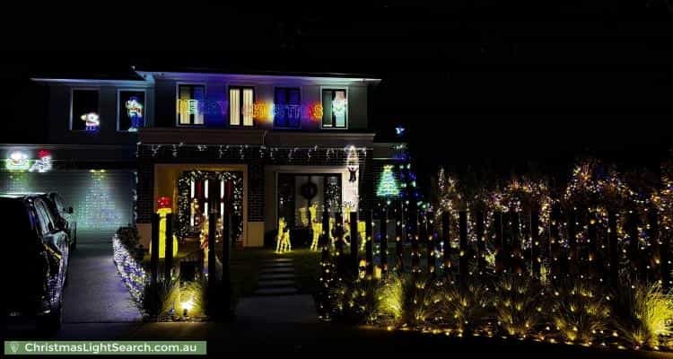 Christmas Light display at 4 Ellery Court, Mulgrave
