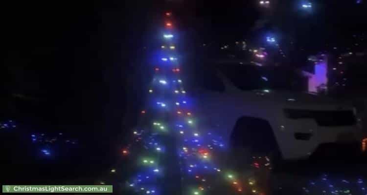 Christmas Light display at  Hamilton Road, Fairview Park