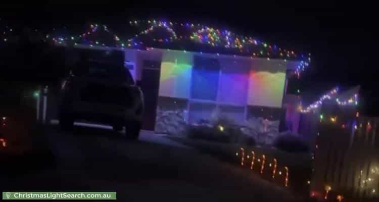 Christmas Light display at  Hamilton Road, Fairview Park