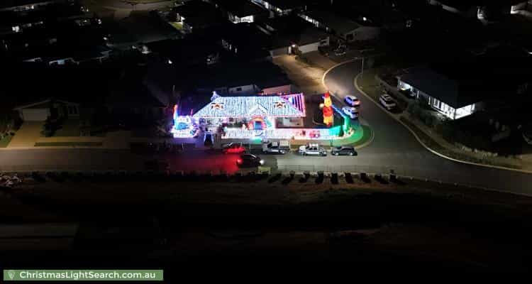 Christmas Light display at 22 Blackmountain Trail, Mount Peter