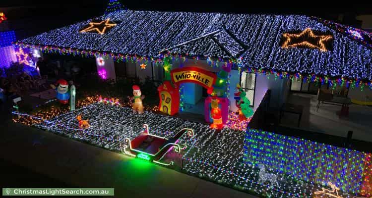 Christmas Light display at 22 Blackmountain Trail, Mount Peter