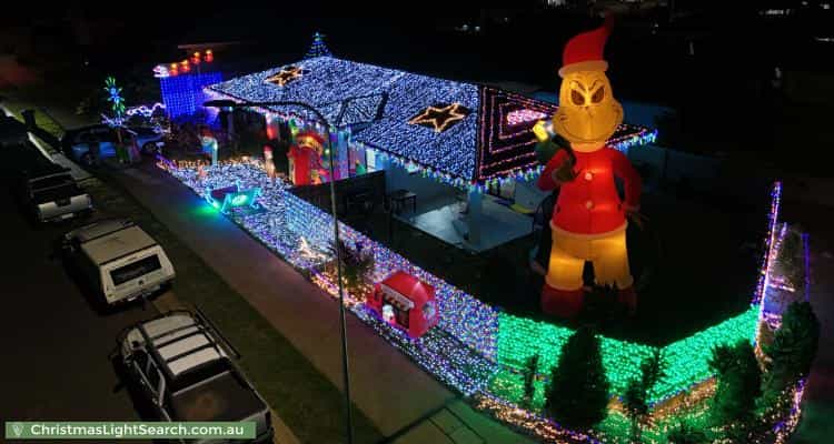 Christmas Light display at 22 Blackmountain Trail, Mount Peter