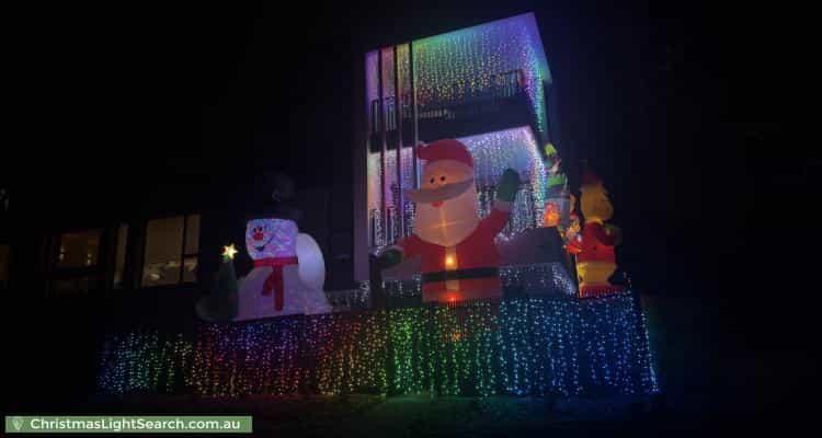 Christmas Light display at 1 Aberdeen Drive, Doncaster