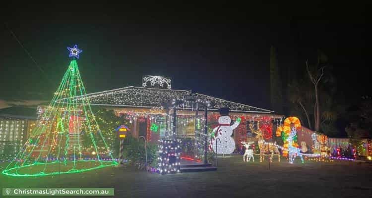 Christmas Light display at 1 Hook Court, Craigieburn