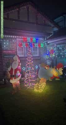 Christmas Light display at 34 Hugh Street, Belmore