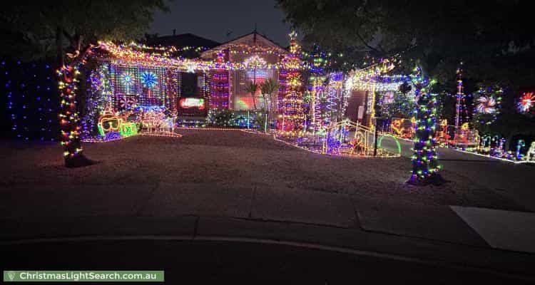 Christmas Light display at 6 Beela Place, Ngunnawal