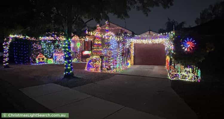 Christmas Light display at 6 Beela Place, Ngunnawal
