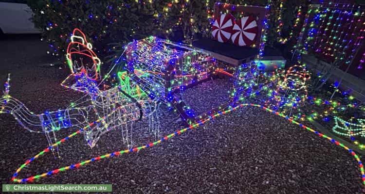Christmas Light display at 6 Beela Place, Ngunnawal