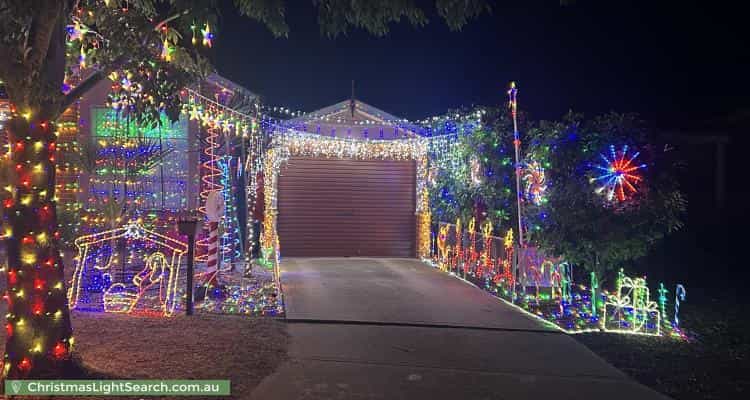 Christmas Light display at 6 Beela Place, Ngunnawal