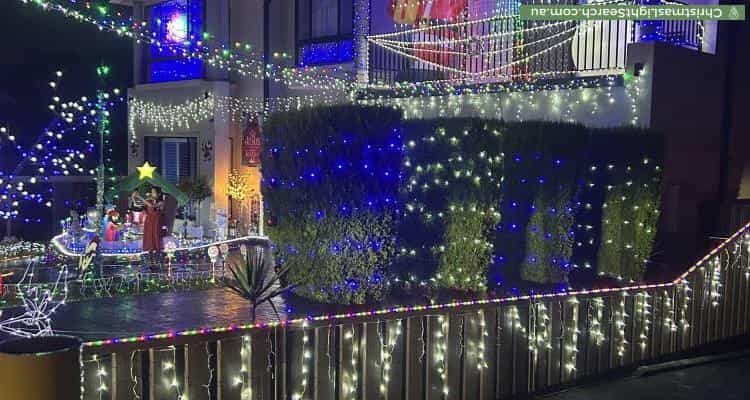 Christmas Light display at 46 Grasmere Avenue, Northmead