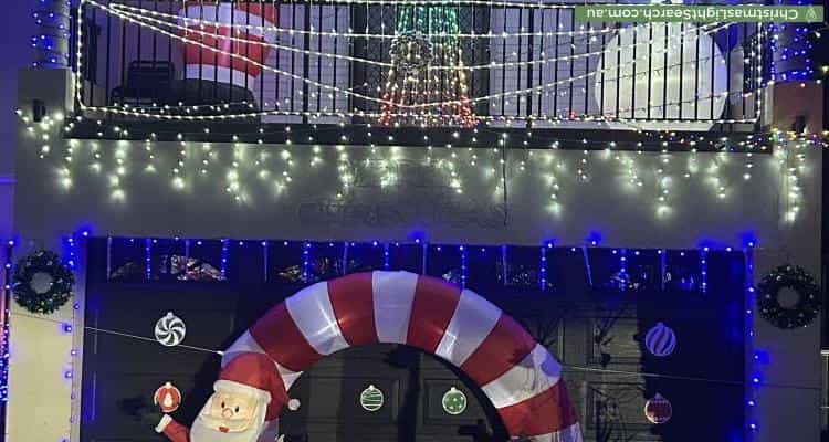 Christmas Light display at 46 Grasmere Avenue, Northmead