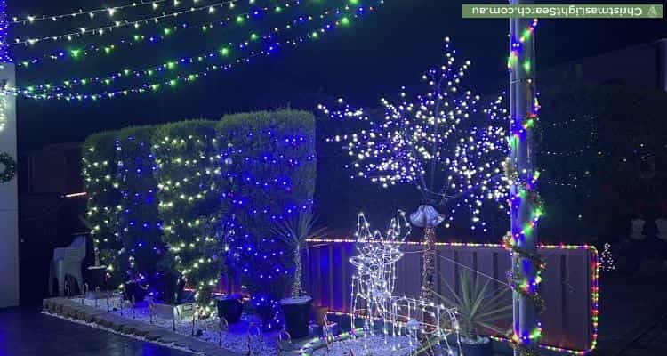 Christmas Light display at 46 Grasmere Avenue, Northmead