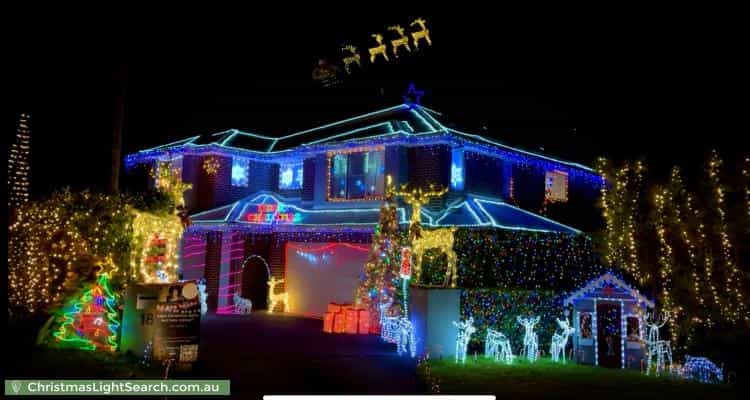 Christmas Light display at 18 Ryan Avenue, Hornsby Heights