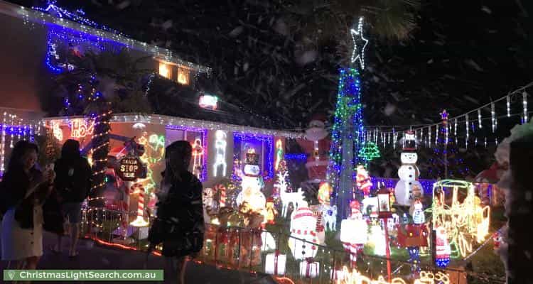 Christmas Light display at 81 Laura Road, Knoxfield