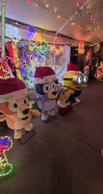 Christmas Light display at 3 Cleggett Street, Forde