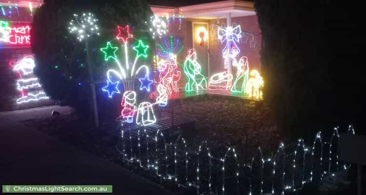 Christmas Light display at 41 Jacaranda Grove, Golden Grove