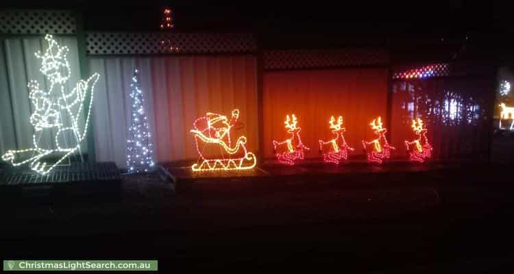 Christmas Light display at 41 Jacaranda Grove, Golden Grove
